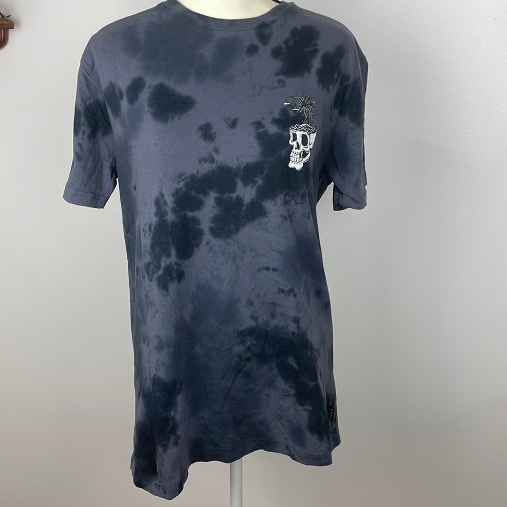 W X Y Z Mfg. Co. Tie Dye Black T-Shirt Skull Size Large - Picture 1 of 9
